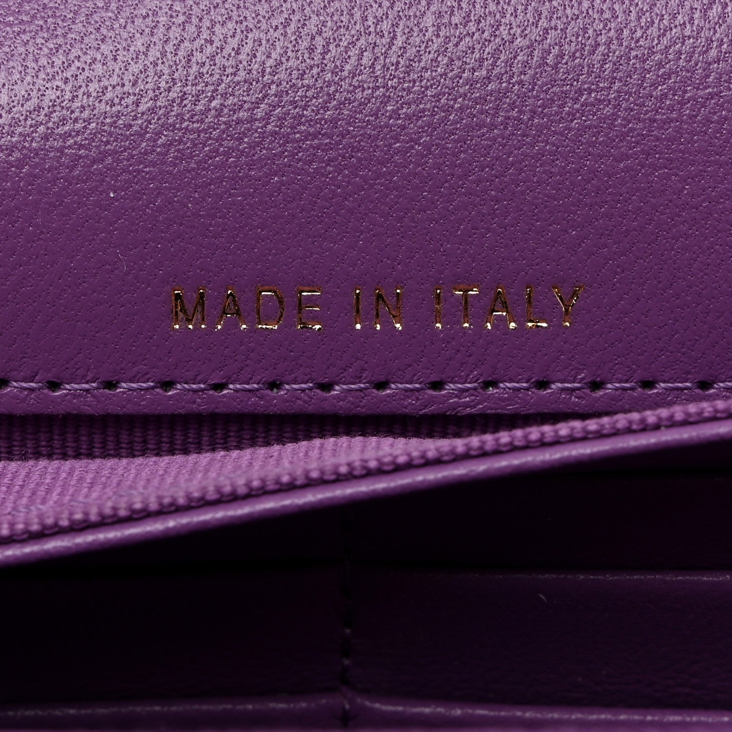 Chanel Lambskin Quilted Large Flap Wallet Purple 7 of 9