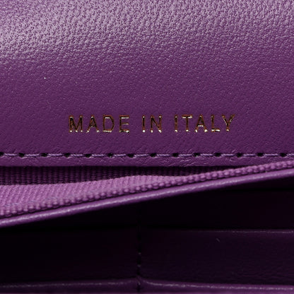 Chanel Lambskin Quilted Large Flap Wallet Purple 7 of 9