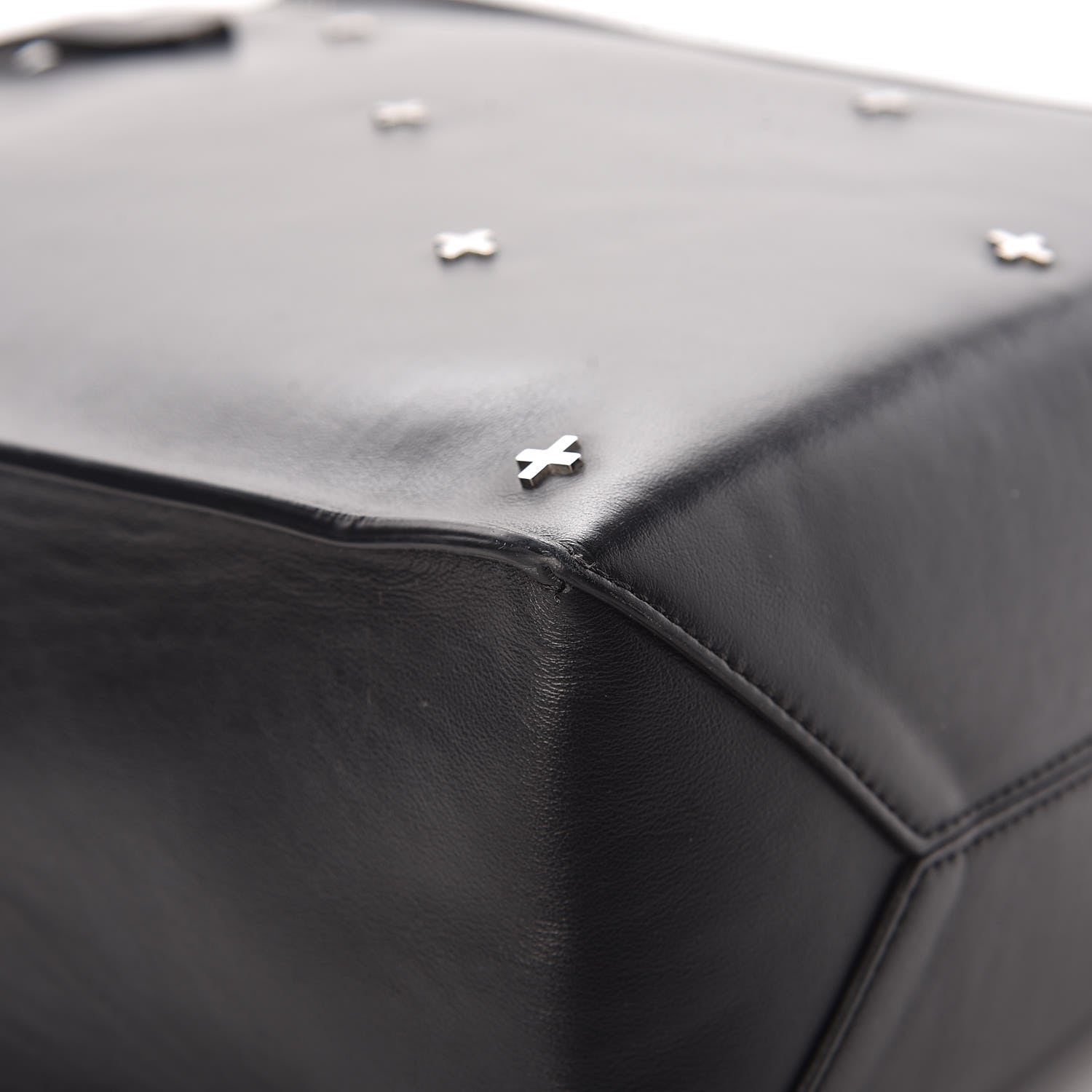 Givenchy Calfskin Stud Embellished Small Stargate Shopper Tote Black 17 of 18