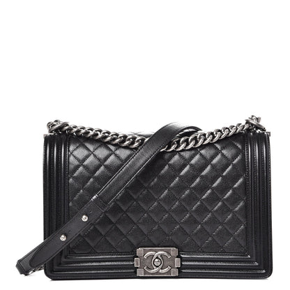 Chanel Caviar Quilted New Medium Boy Flap Black 1 of 9
