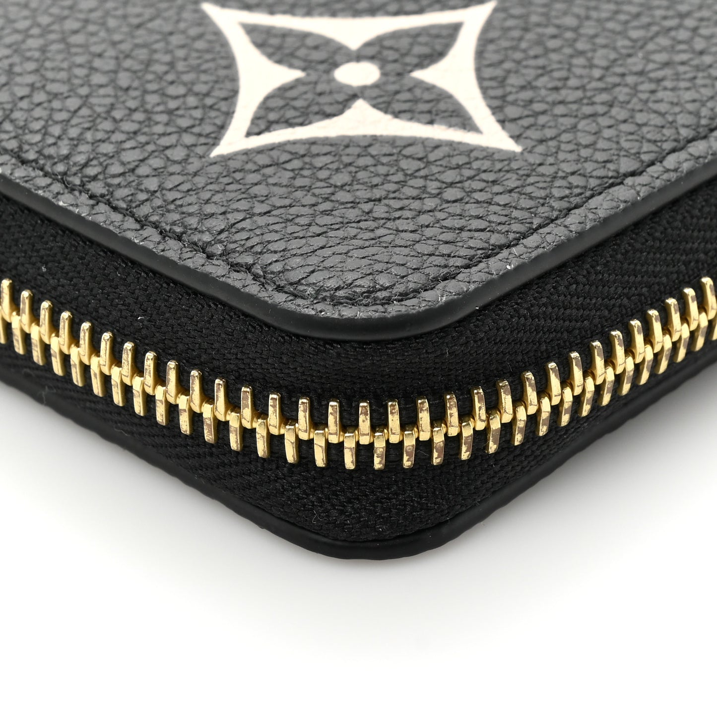 Empreinte Monogram Giant Clemence Wallet Black Beige