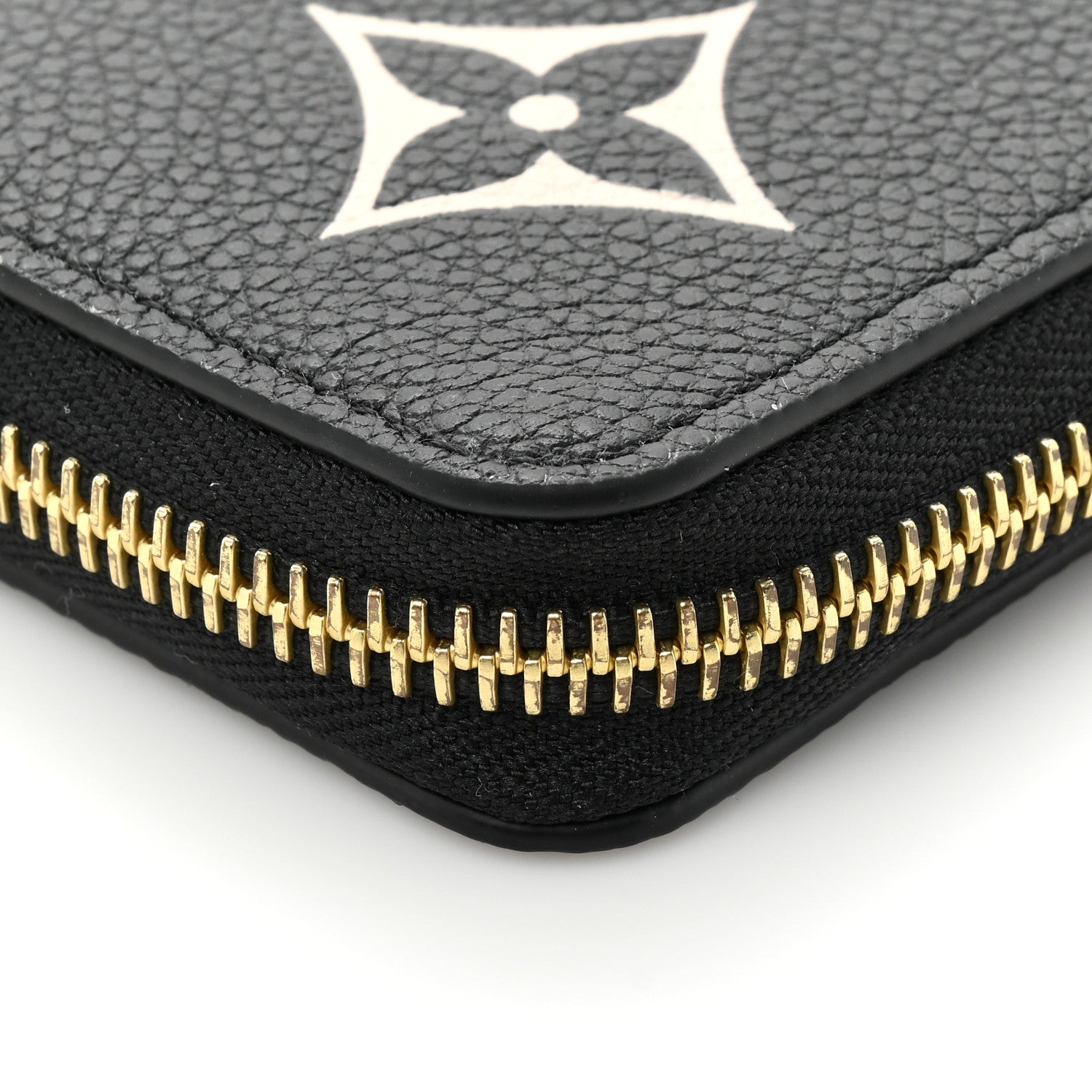 Louis Vuitton Empreinte Monogram Giant Clemence Wallet Black Beige 14 of 17