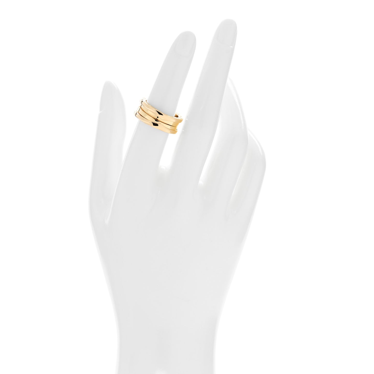 18K Yellow Gold B.Zero1 Three-Band Ring 53 6.5