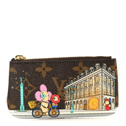 Louis Vuitton Monogram 2022 Christmas Animation Paris Key Pouch Pink 1 of 8