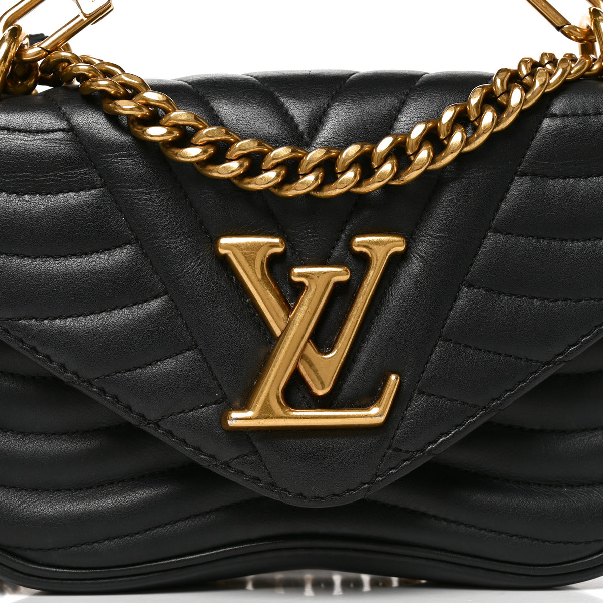 Louis Vuitton Calfskin New Wave Chain PM Black 7 of 9