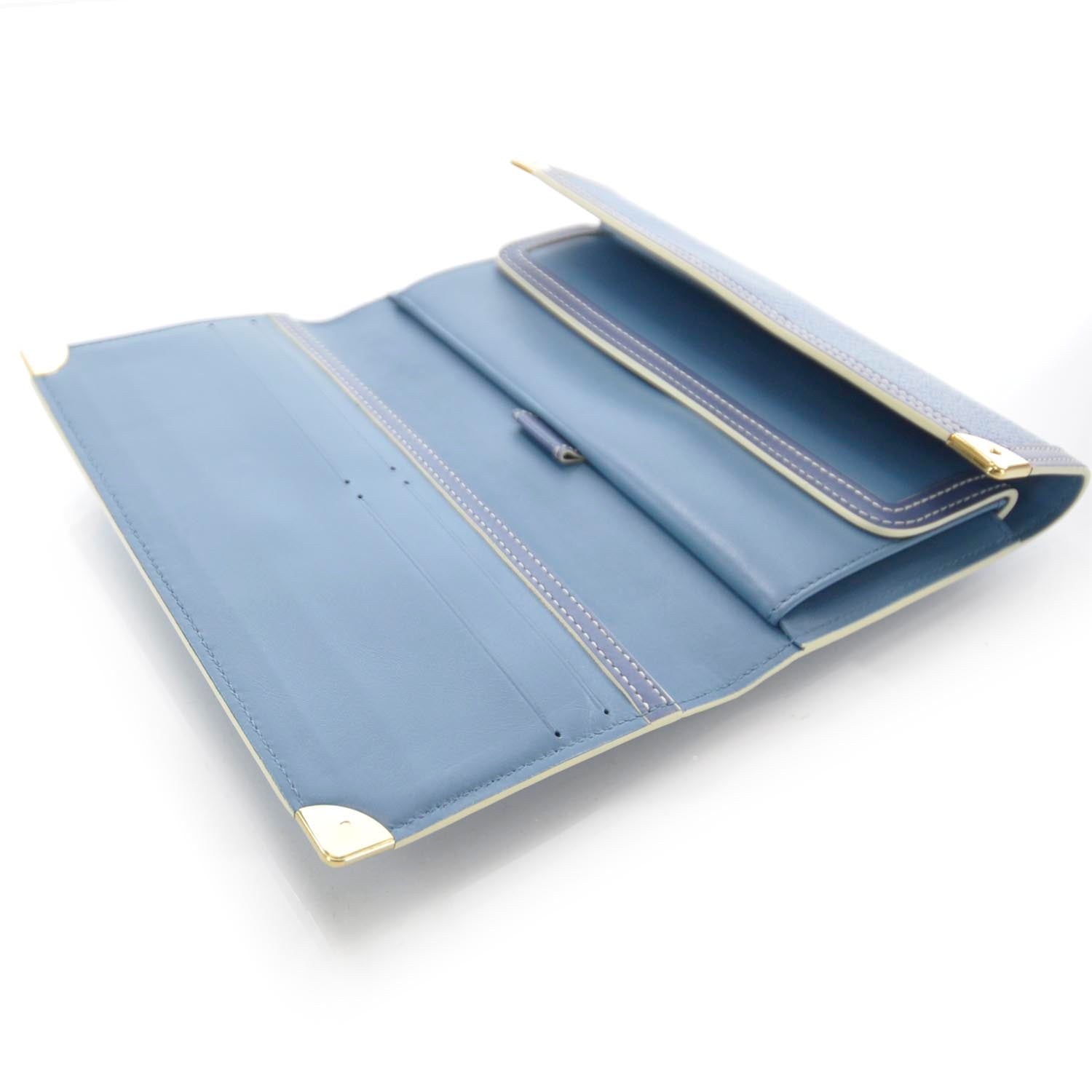 Louis Vuitton Suhali Porte Tresor International Wallet Blue 5 of 7