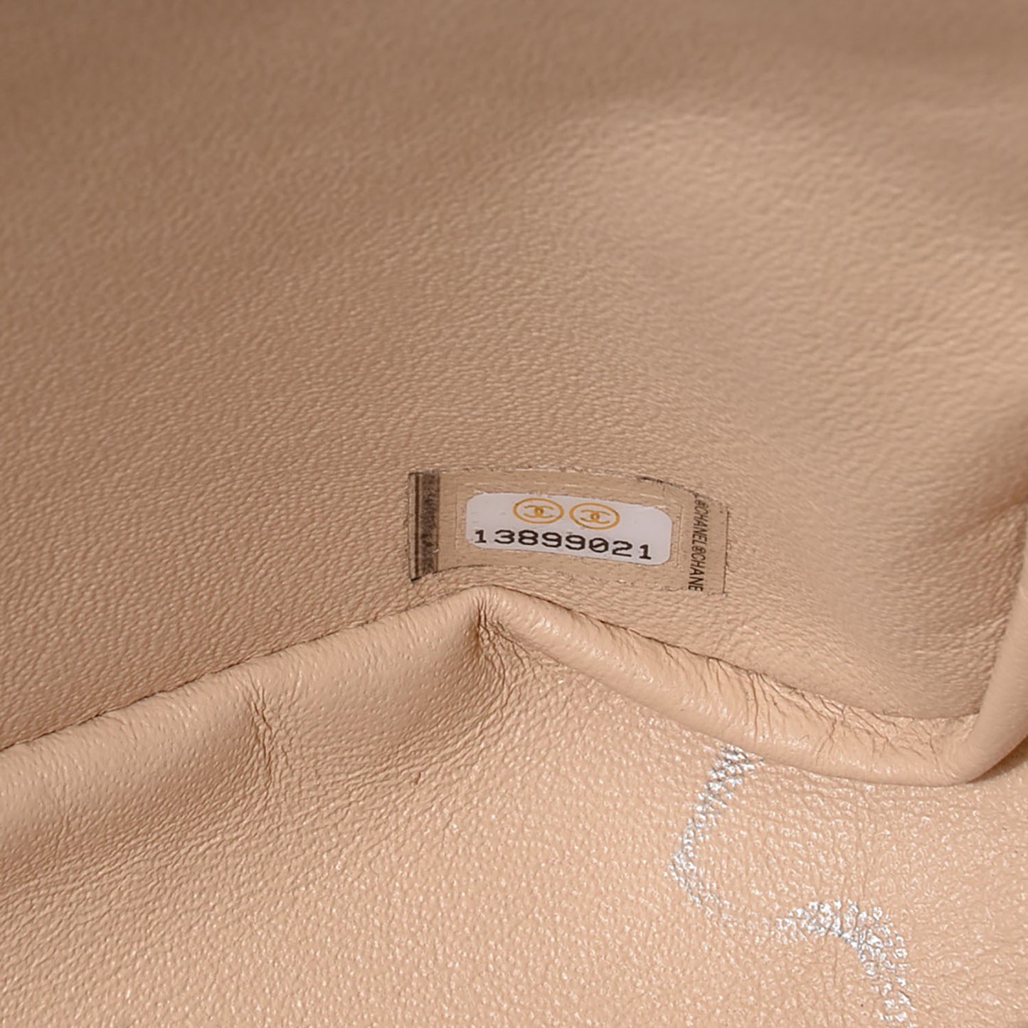 Lambskin Quilted Jumbo Single Flap Beige Clair