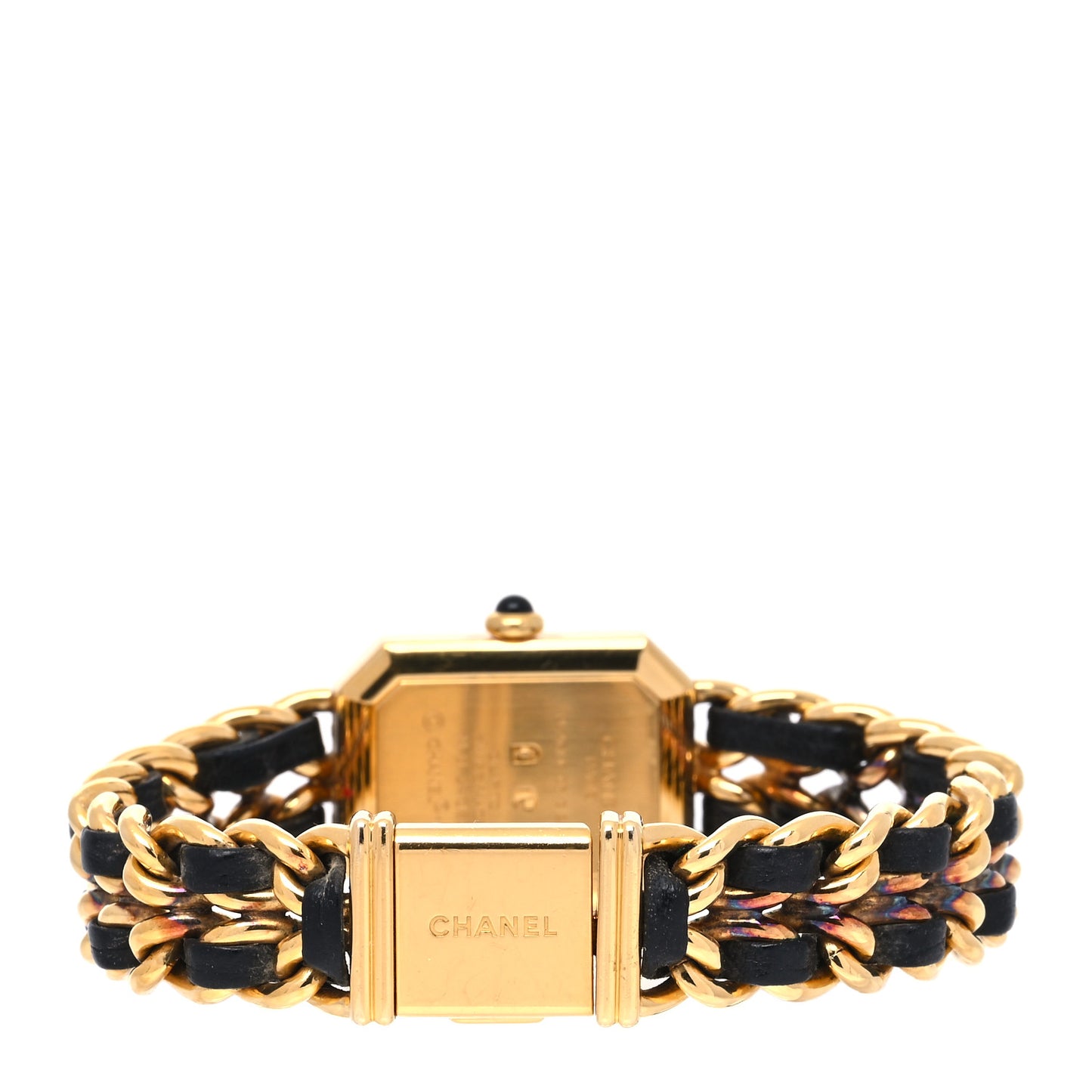 Stainless Steel Lambskin 20mm Chain Premiere Quartz Watch Gold L