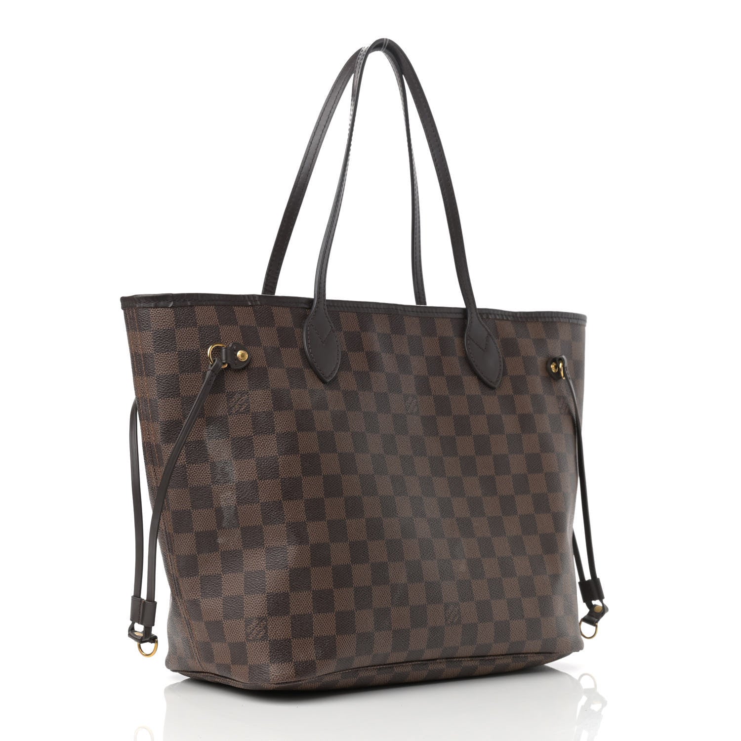 Louis Vuitton Damier Ebene Neo Neverfull MM Rose Ballerine 4 of 15