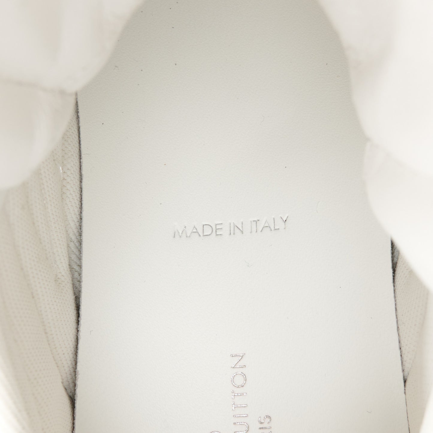Calfskin Glitter LV Archlight Sneaker 38 White