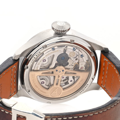 IWC Stainless Steel Calfskin 46mm Big Pilot Perpetual Calendar St. Exupery Automatic Watch Black IW503801 4 of 4