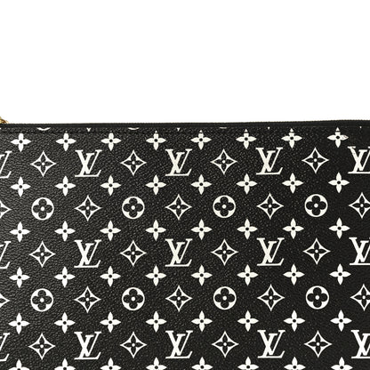 Louis Vuitton Monogram Giant Jungle Neverfull MM GM Pochette Black 8 of 10