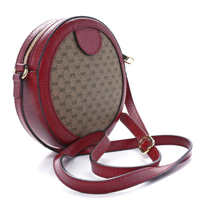 Gucci X DORAEMON Mini Vintage GG Supreme Monogram Mini Round Shoulder Bag Beige Cherry Red 3 of 12