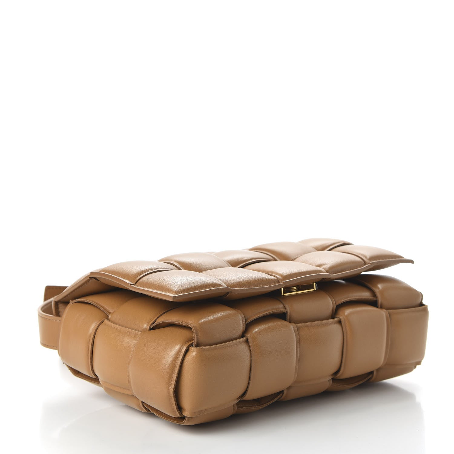 Bottega Veneta Nappa Maxi Intreccio Padded Cassette Crossbody Bag Caramel 4 of 9