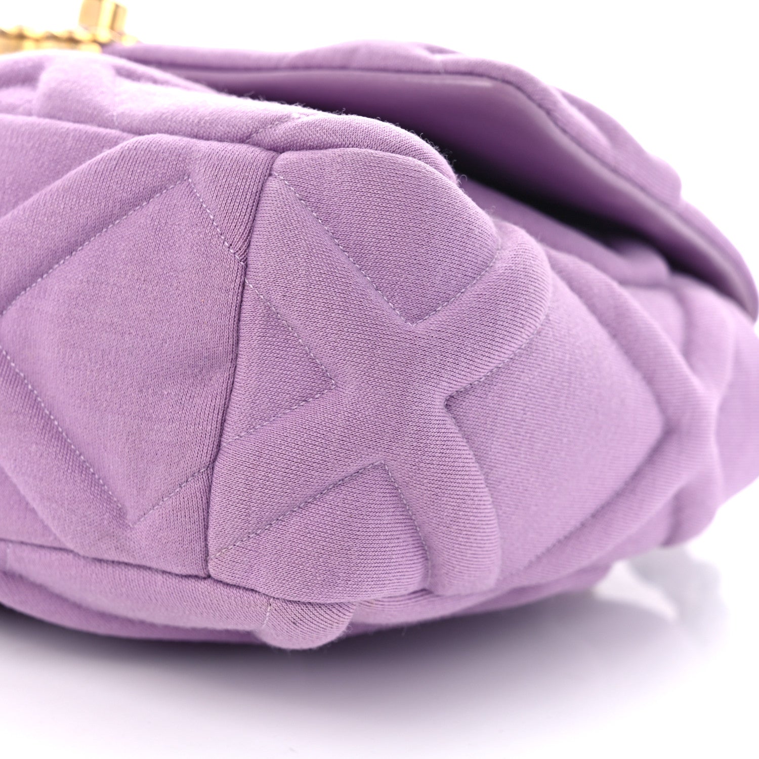 Chanel Jersey Lambskin Quilted Medium Chanel 19 Light Flap Purple 10 of 11