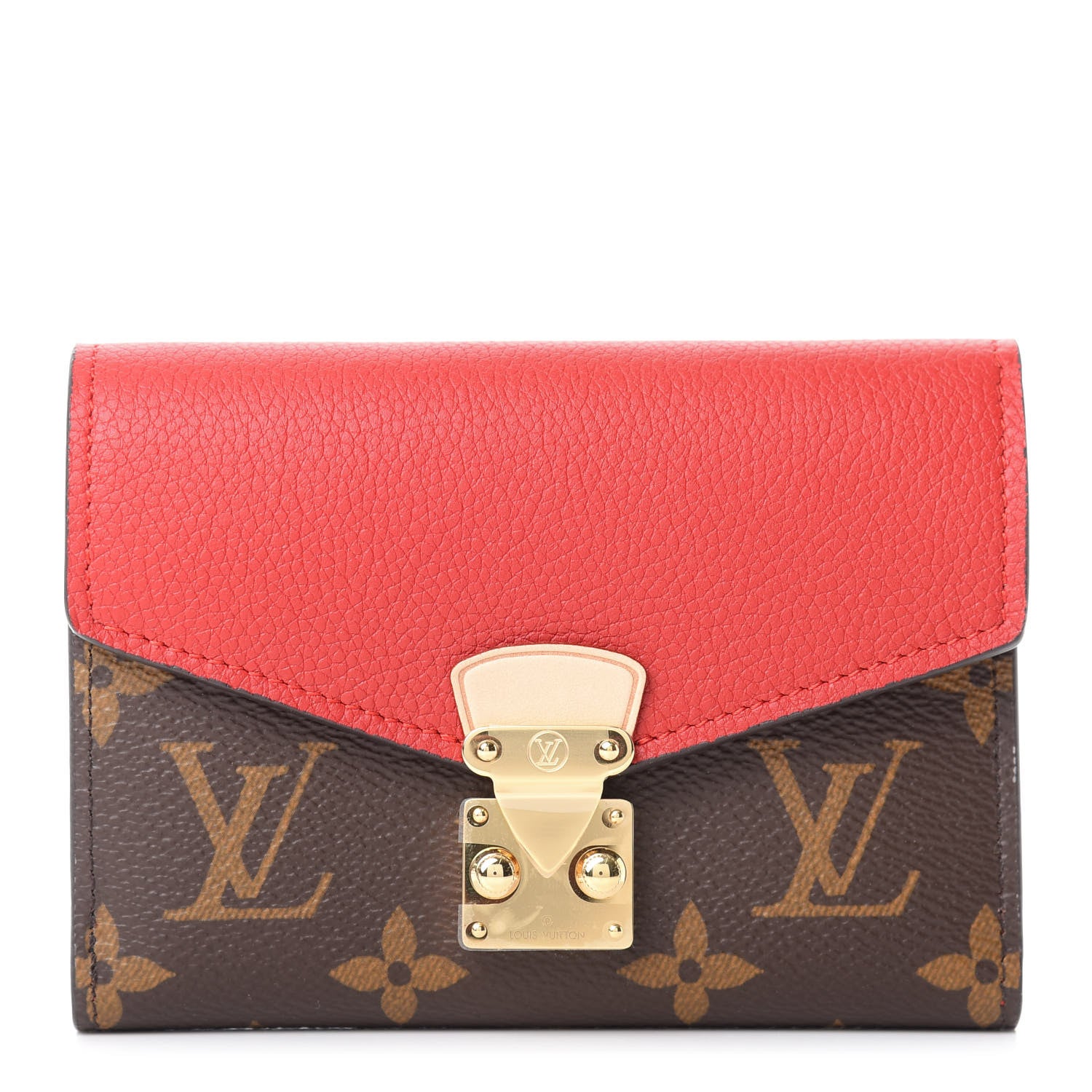 Louis Vuitton Monogram Pallas Compact Wallet NM Cerise 1 of 8