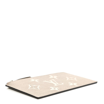 Louis Vuitton Empreinte Monogram Giant Pochette Felicie Zippered Insert Tourterelle Creme 4 of 6