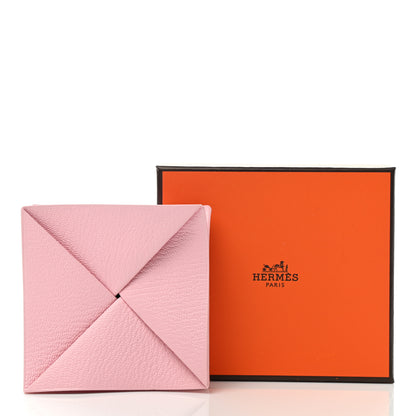 Hermes Chevre Mysore Zulu Coin Purse Rose Sakura 8 of 8