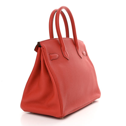 Hermes Togo Birkin 30 Rouge Casaque 3 of 11
