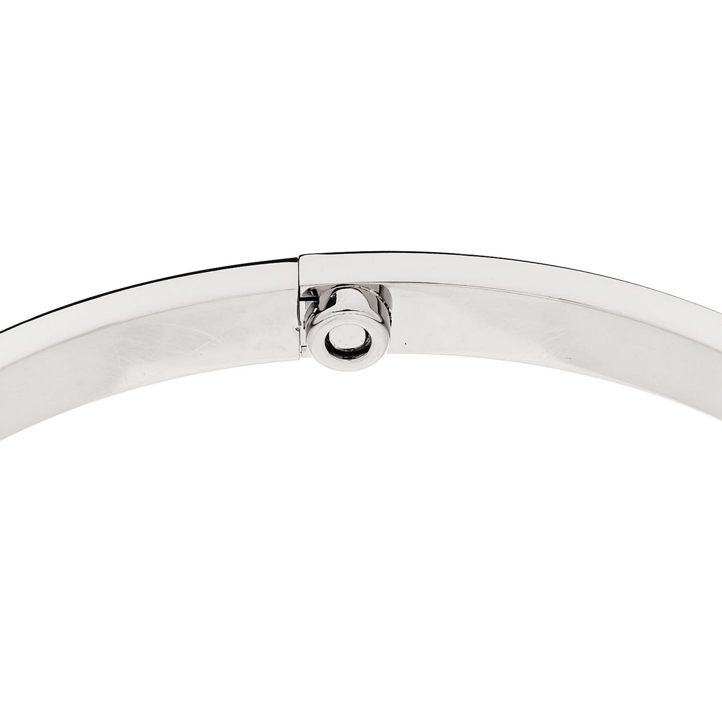 18K White Gold Small LOVE Bracelet 17