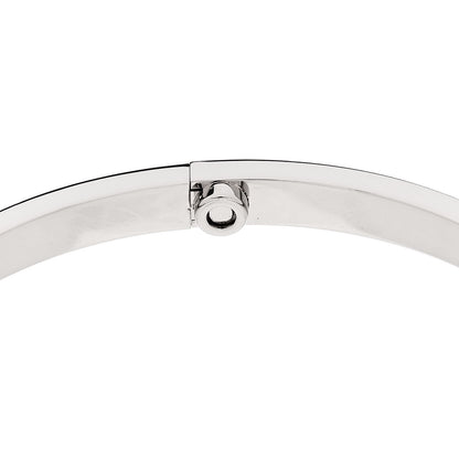 Cartier 18K White Gold Small LOVE Bracelet 17 7 of 8