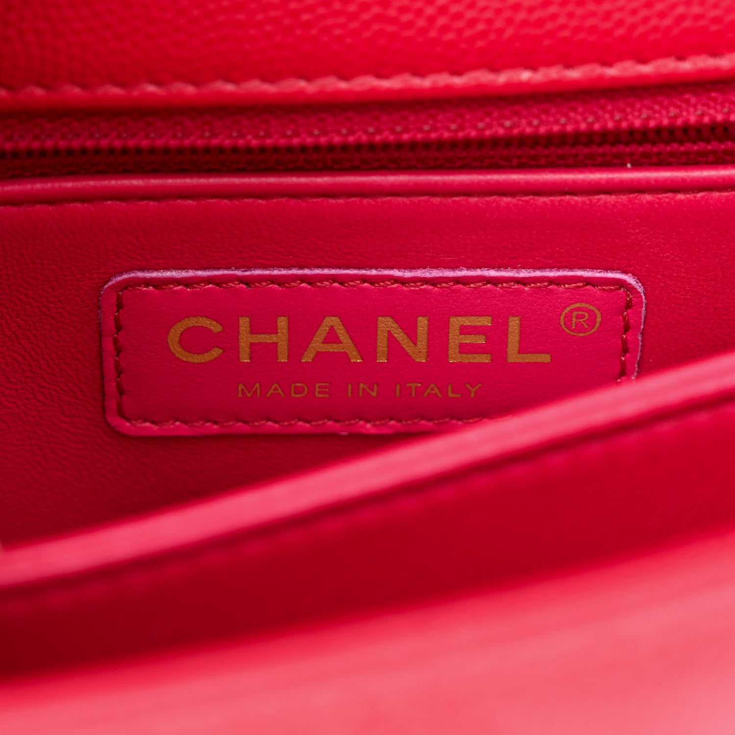 Chanel Caviar Lizard Embossed Quilted Mini Coco Handle Flap Dark Pink 6 of 10