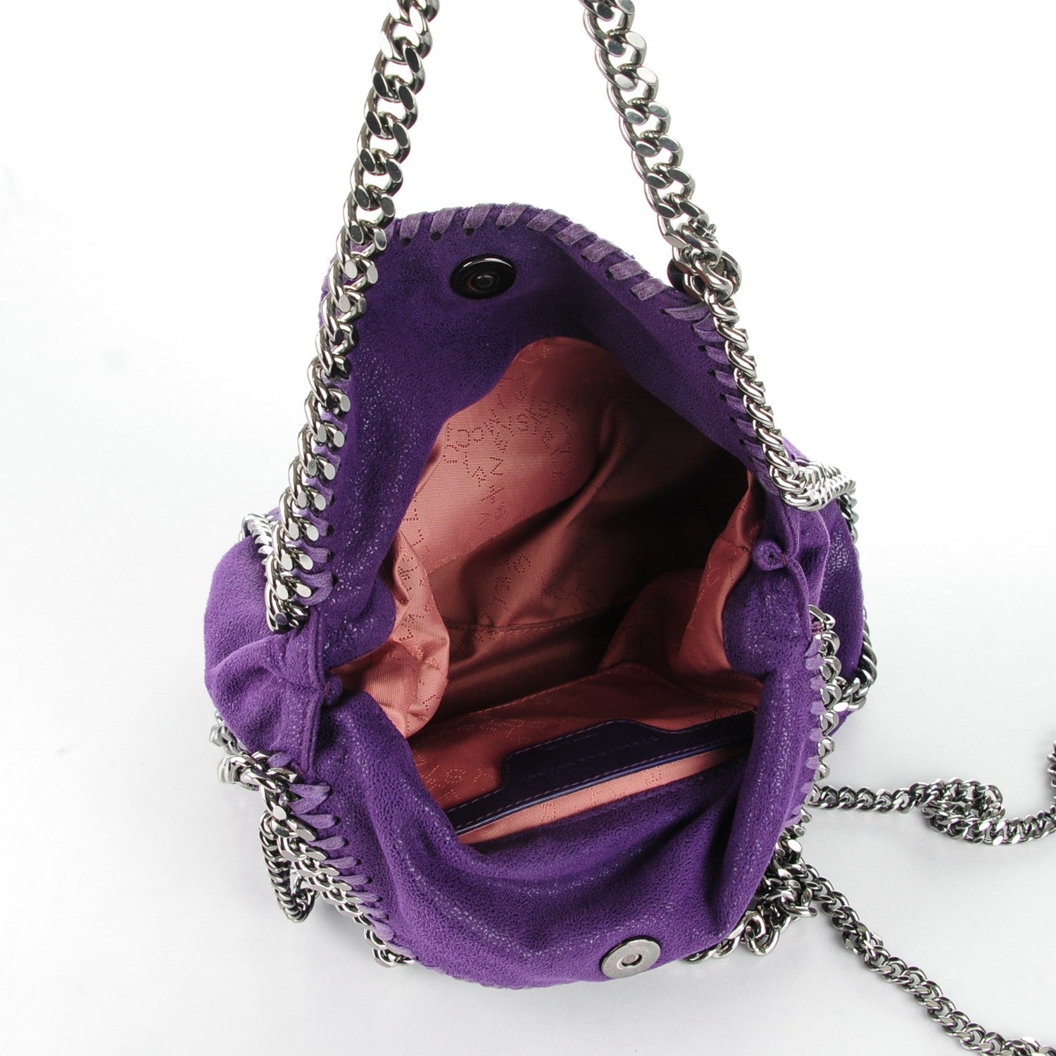 Stella McCartney Shaggy Deer Mini Falabella Tote Bright Purple 5 of 9