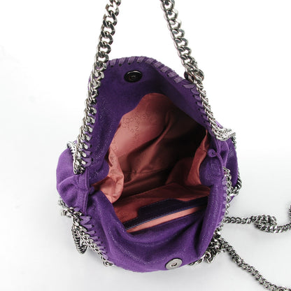 Stella McCartney Shaggy Deer Mini Falabella Tote Bright Purple 5 of 9