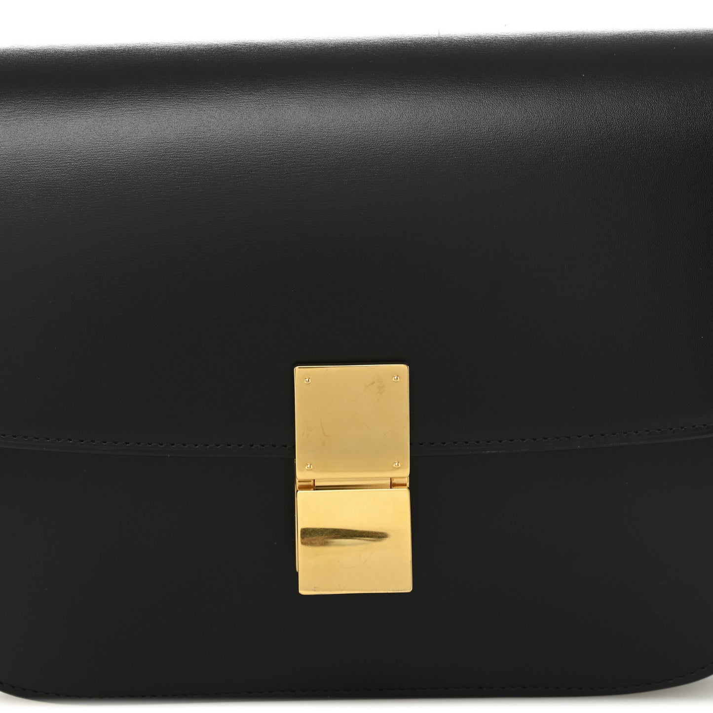 Box Calfskin Medium Classic Box Flap Black