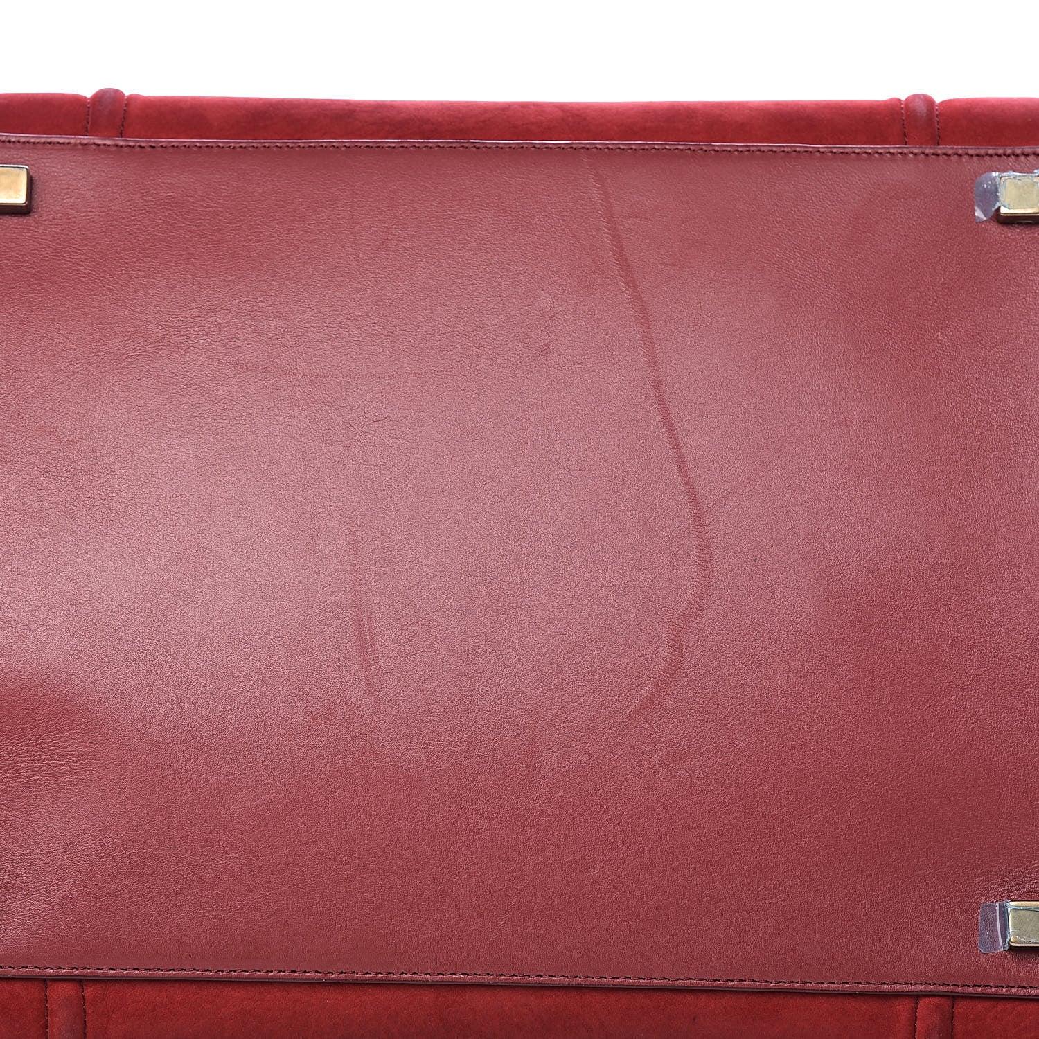 Celine Nubuck Medium Phantom Luggage Red 19 of 20