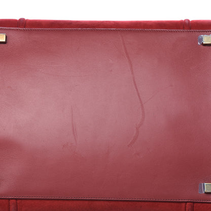 Celine Nubuck Medium Phantom Luggage Red 19 of 20