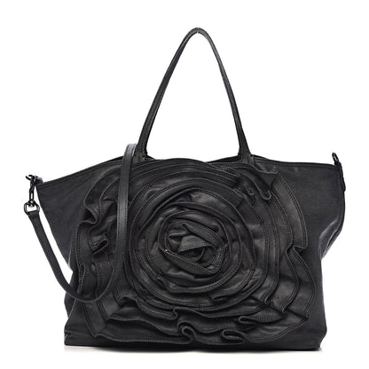 Valentino Garavani Denim Petale Tote Dark Blue 1 of 12