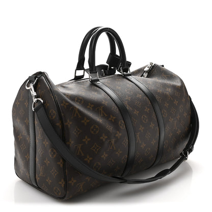 Louis Vuitton Monogram Macassar Keepall Bandouliere 45 2 of 11