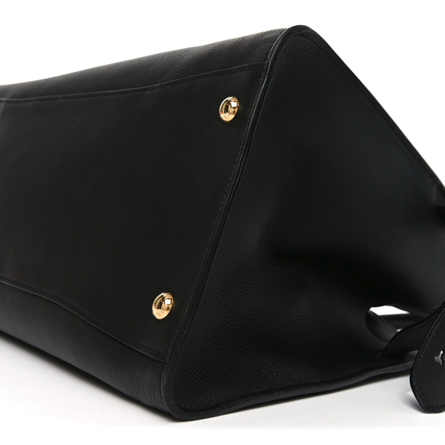 Prada Soft Grain Calfskin Large Tote Bag Black 9 of 9