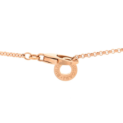 Bulgari 18K Rose Gold Diamond Small B.Zero1 Pave Pendant Necklace 5 of 5