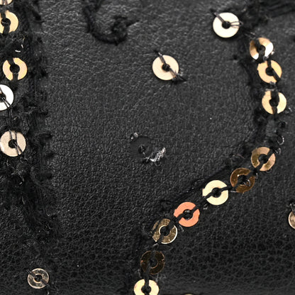 Christian Dior Calfskin Sequins Astrology Medium Lady Dior Black 12 of 12