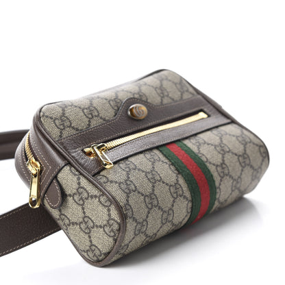 Gucci GG Supreme Monogram Web Small Ophidia Belt Bag 85 34 Dark Brown 4 of 10