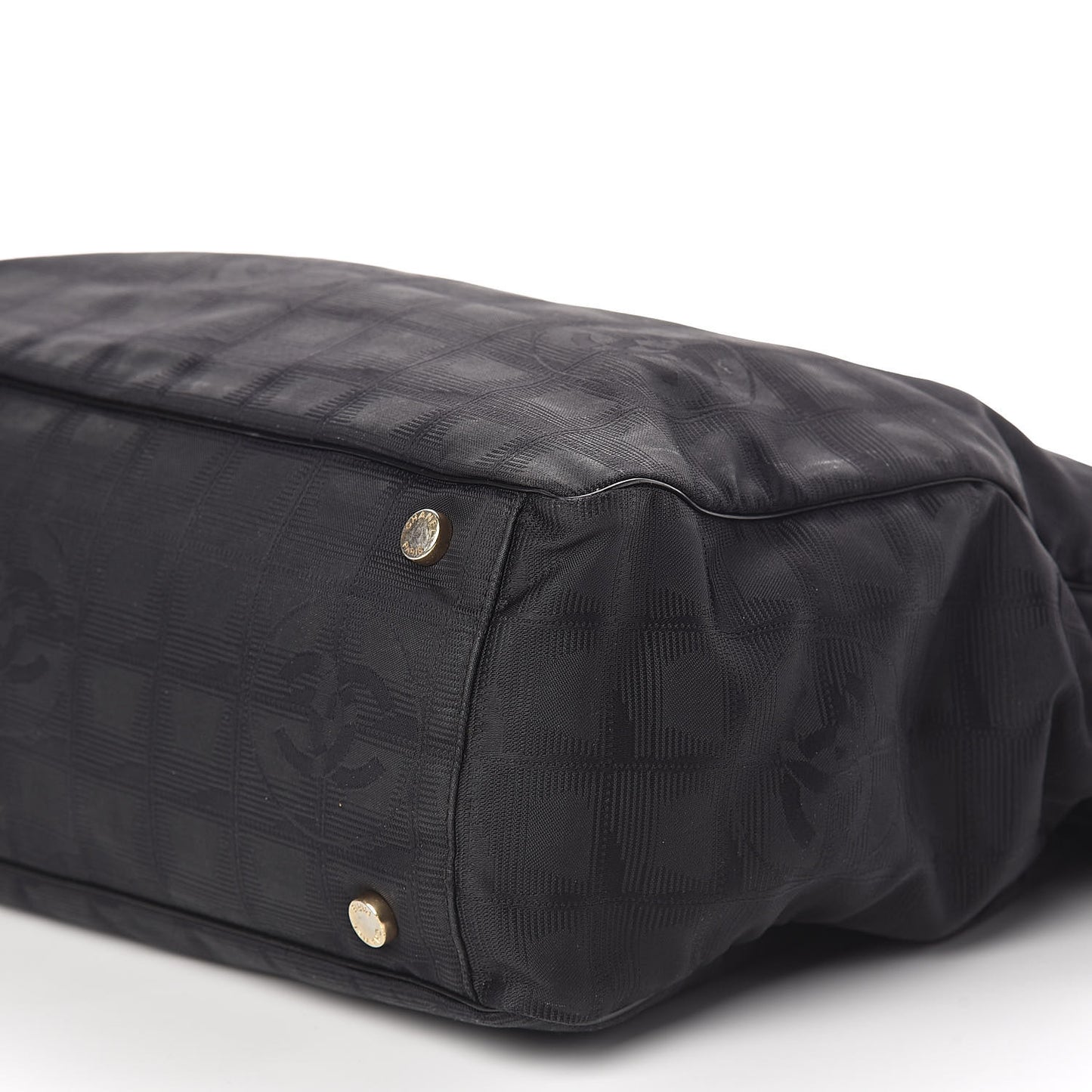 Nylon Large Travel Tote Black