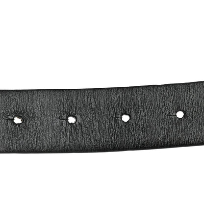 Valentino Garavani Glossy Calfskin VLogo Reversible 40mm Belt 90 36 Saddle Brown Black 4 of 5