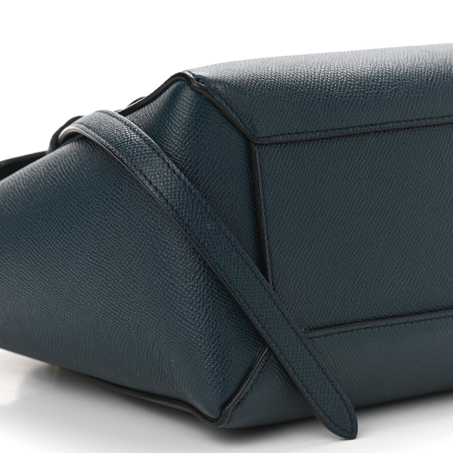 Baby Grained Calfskin Micro Belt Bag Abyss Blue