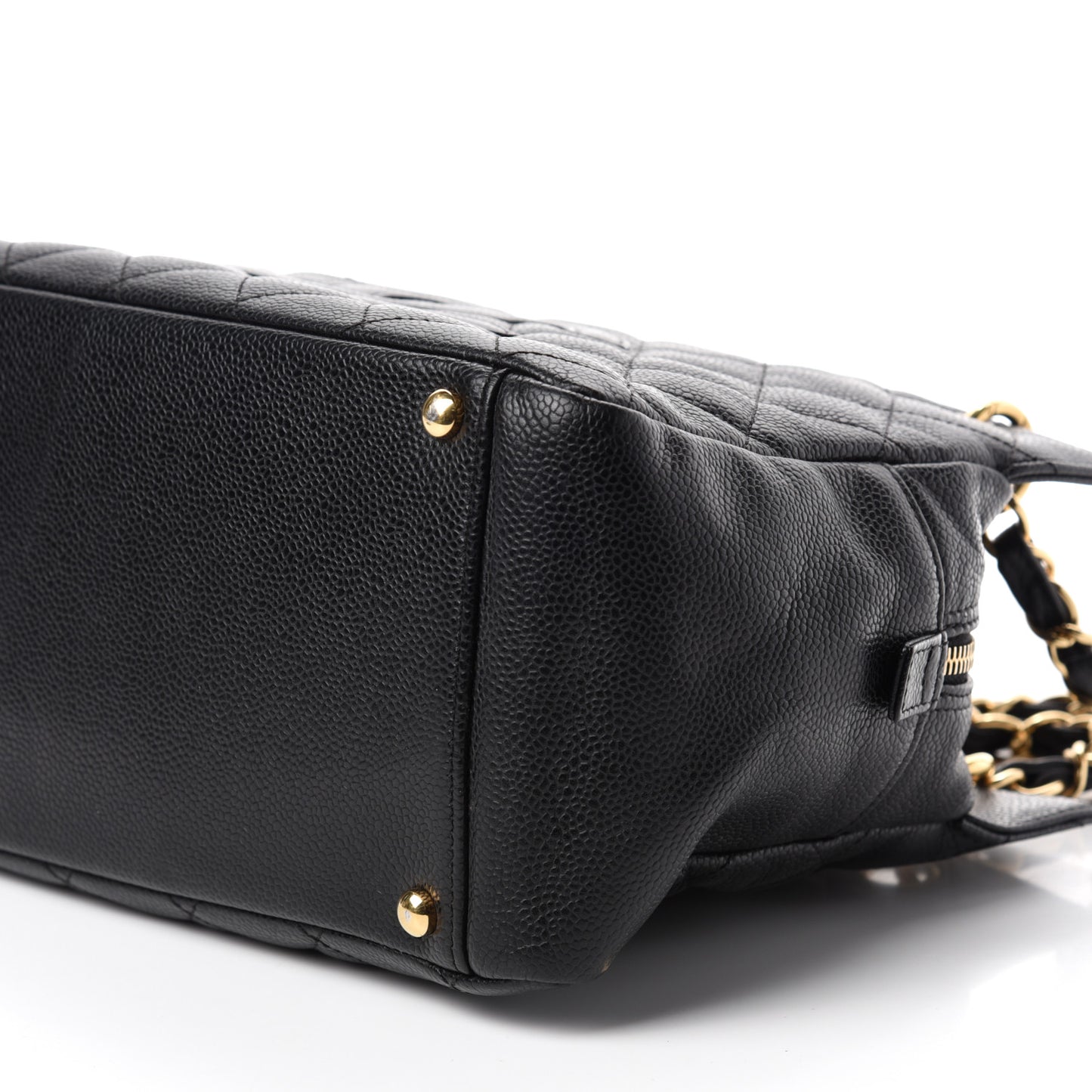 Caviar Quilted Petit Timeless Tote PTT Black