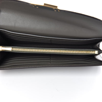 Celine Grained Calfskin Large Trotteur Multifunction Flap Wallet Grey 5 of 8