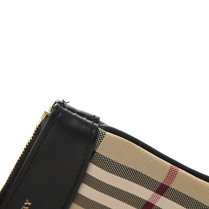 Burberry Haymarket Check Zip Pouch Black 9 of 9