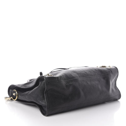 Balenciaga Chevre Gold Metallic Edge Hardware City Black 5 of 9