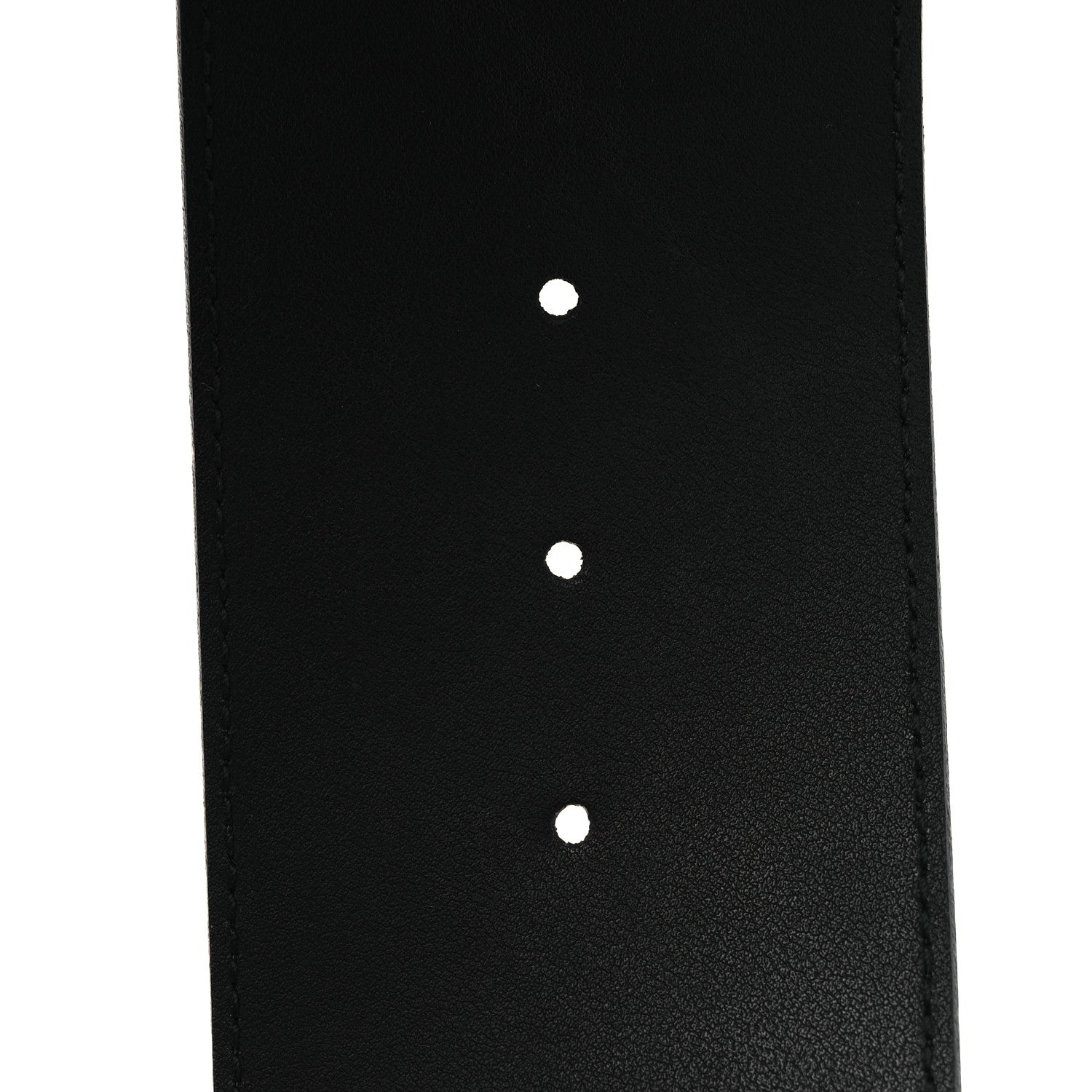 Gucci Moon Calfskin Pearl Double G 70mm Belt 85 34 Black Cream 4 of 6