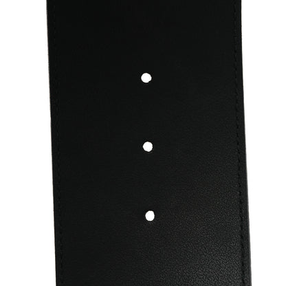 Gucci Moon Calfskin Pearl Double G 70mm Belt 85 34 Black Cream 4 of 6