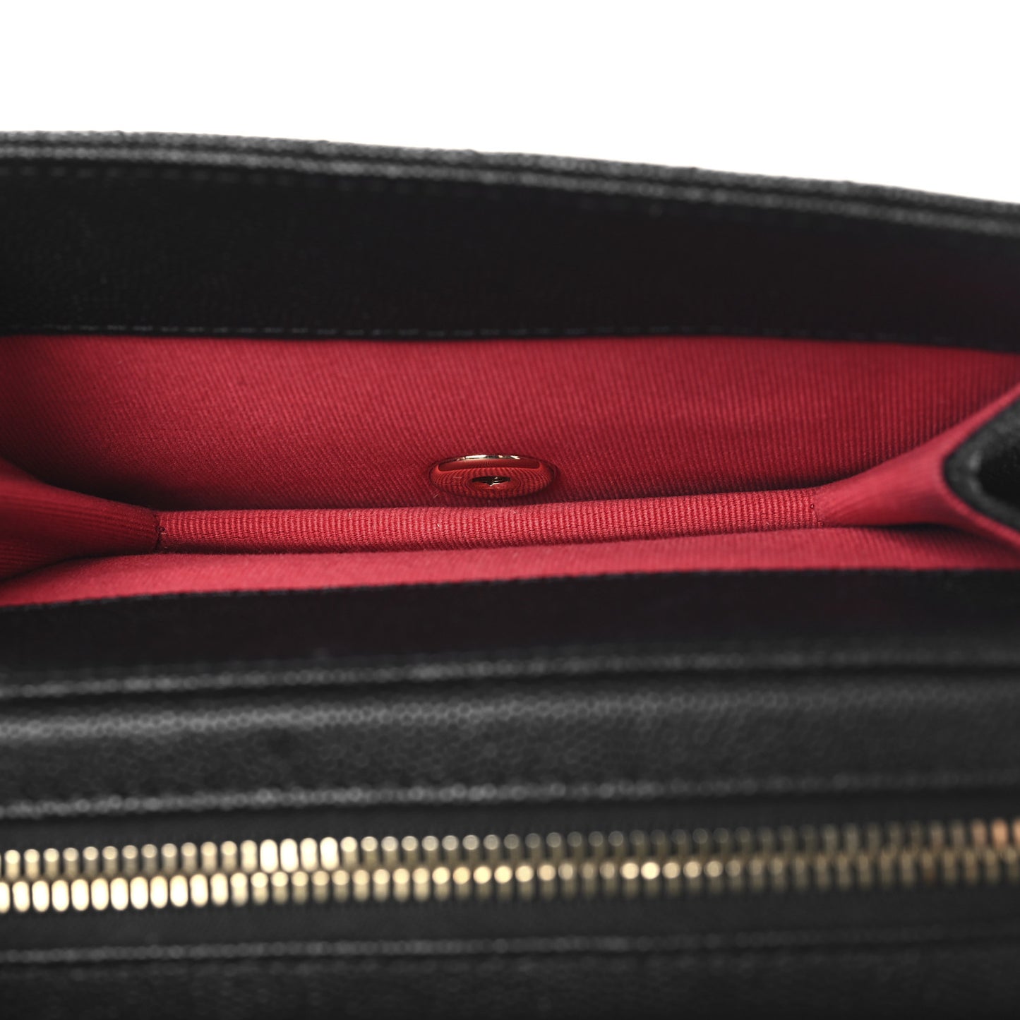Caviar Quilted Like A Wallet Flap Black