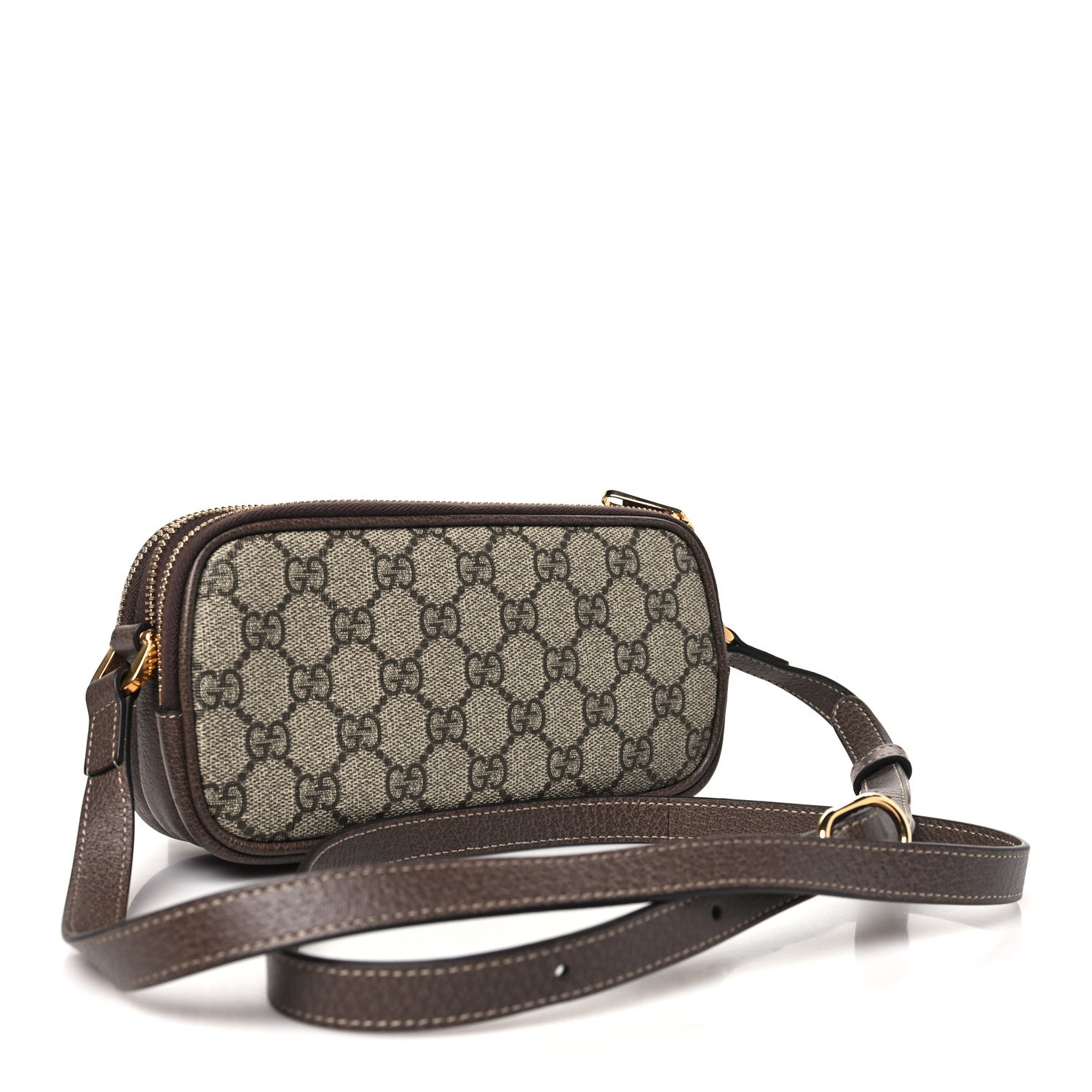 Gucci GG Supreme Monogram Web Mini Ophidia GG Bag Brown 3 of 11