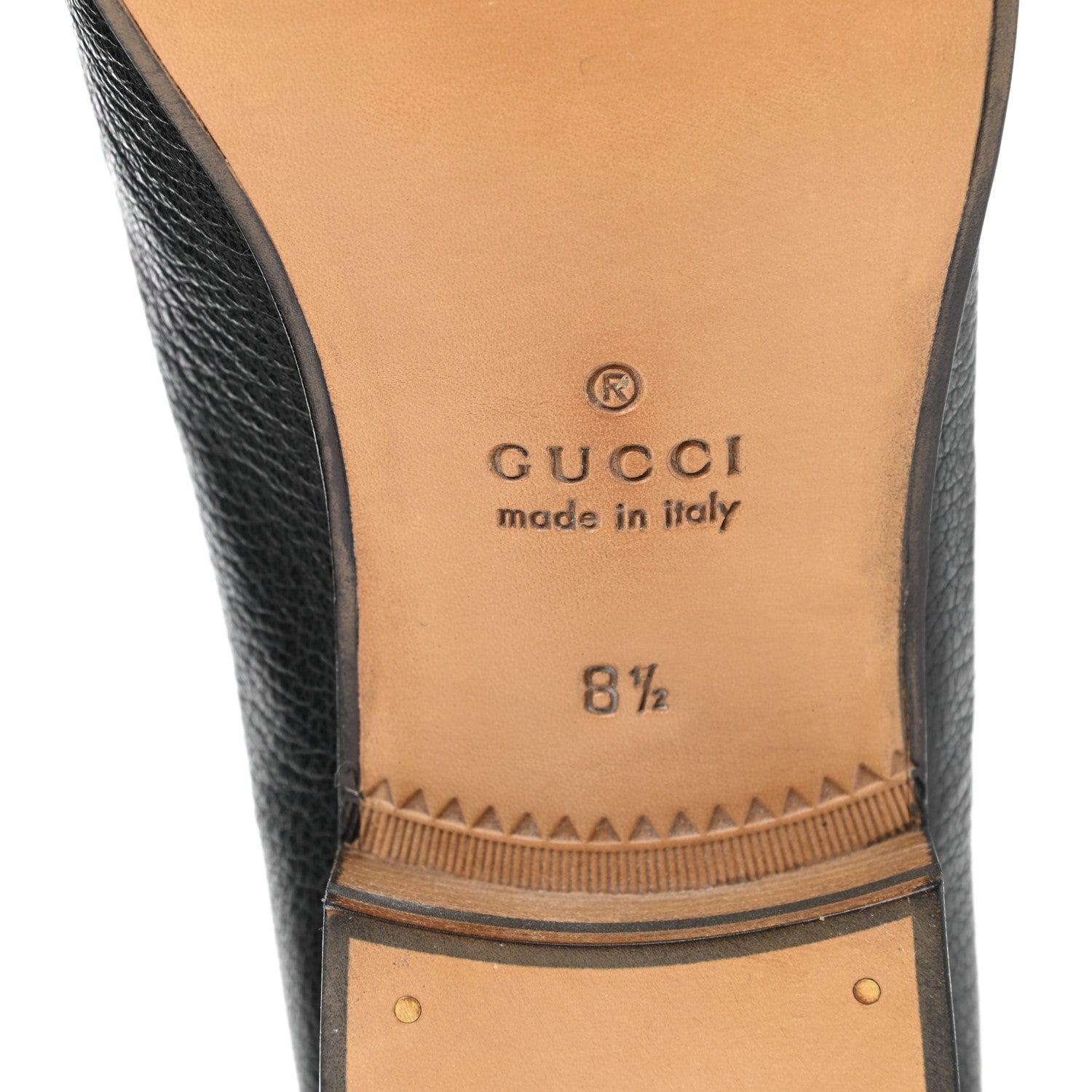 Gucci Havely Kid Web Mens Horsebit Loafers 8.5 Black 6 of 9