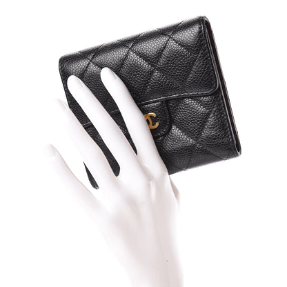 Chanel Caviar Quilted Compact Flap Wallet Black 2 of 16